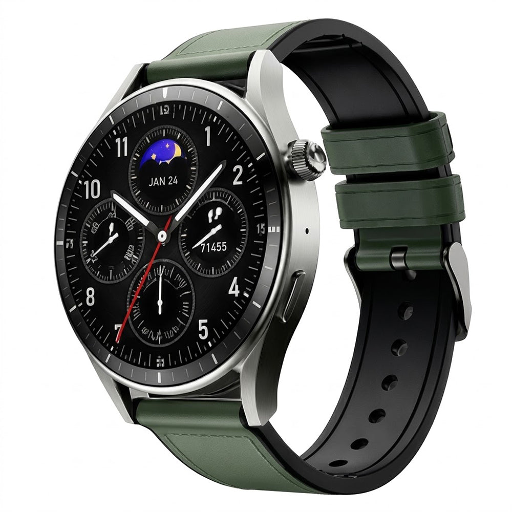 Infinix XWatch N4 Pro XW4E Smart Watch Black Case With Titanium Gray Strap