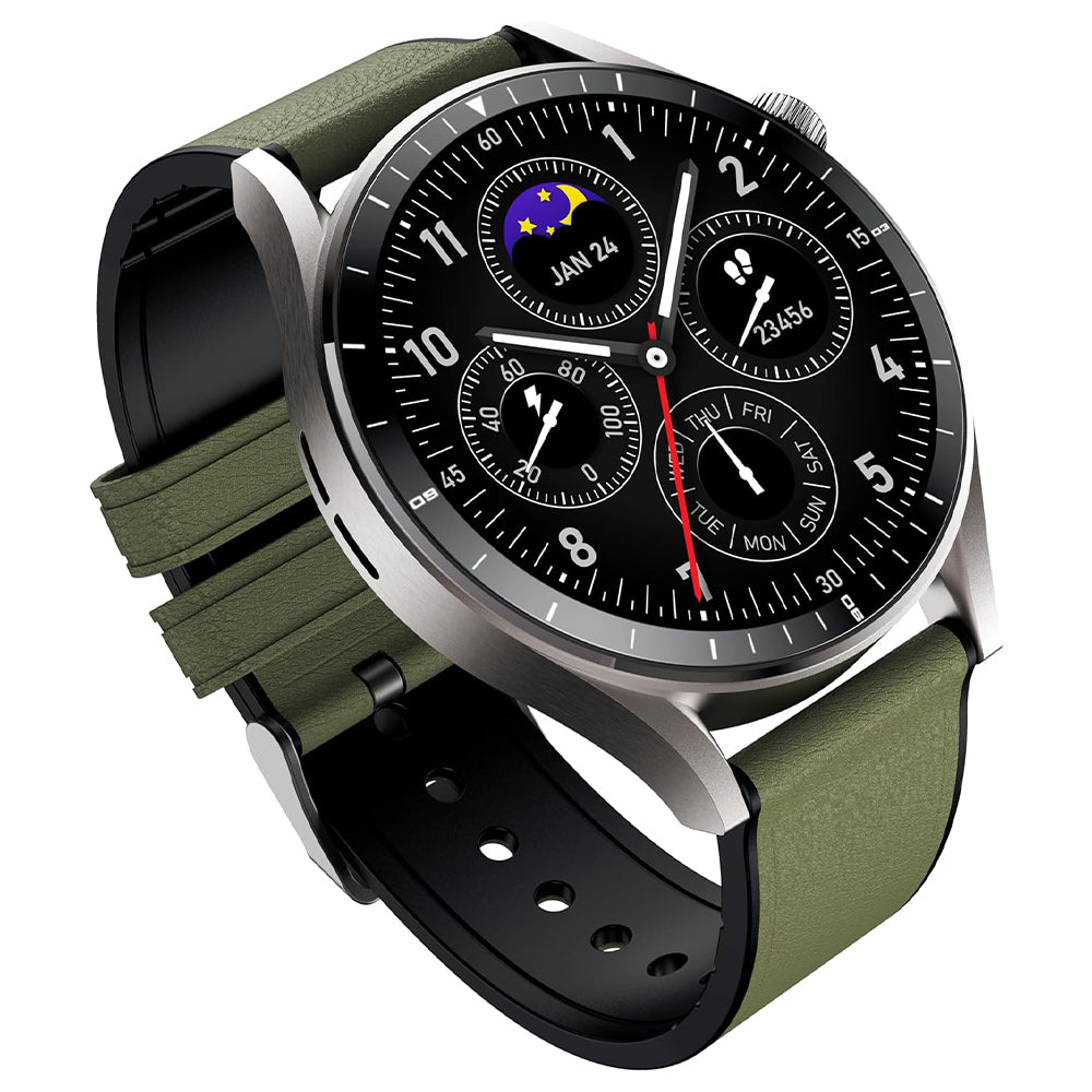Infinix XWatch N4 Pro XW4E Smart Watch Black Case With Titanium Gray Strap