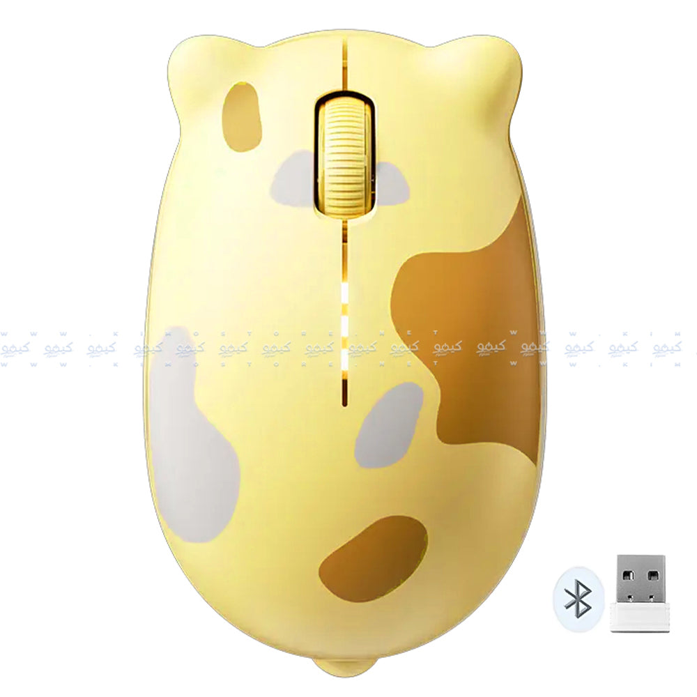 Inphic YC-KALO Rechargeable Bluetooth Wireless Mouse 2400Dpi - Yellow