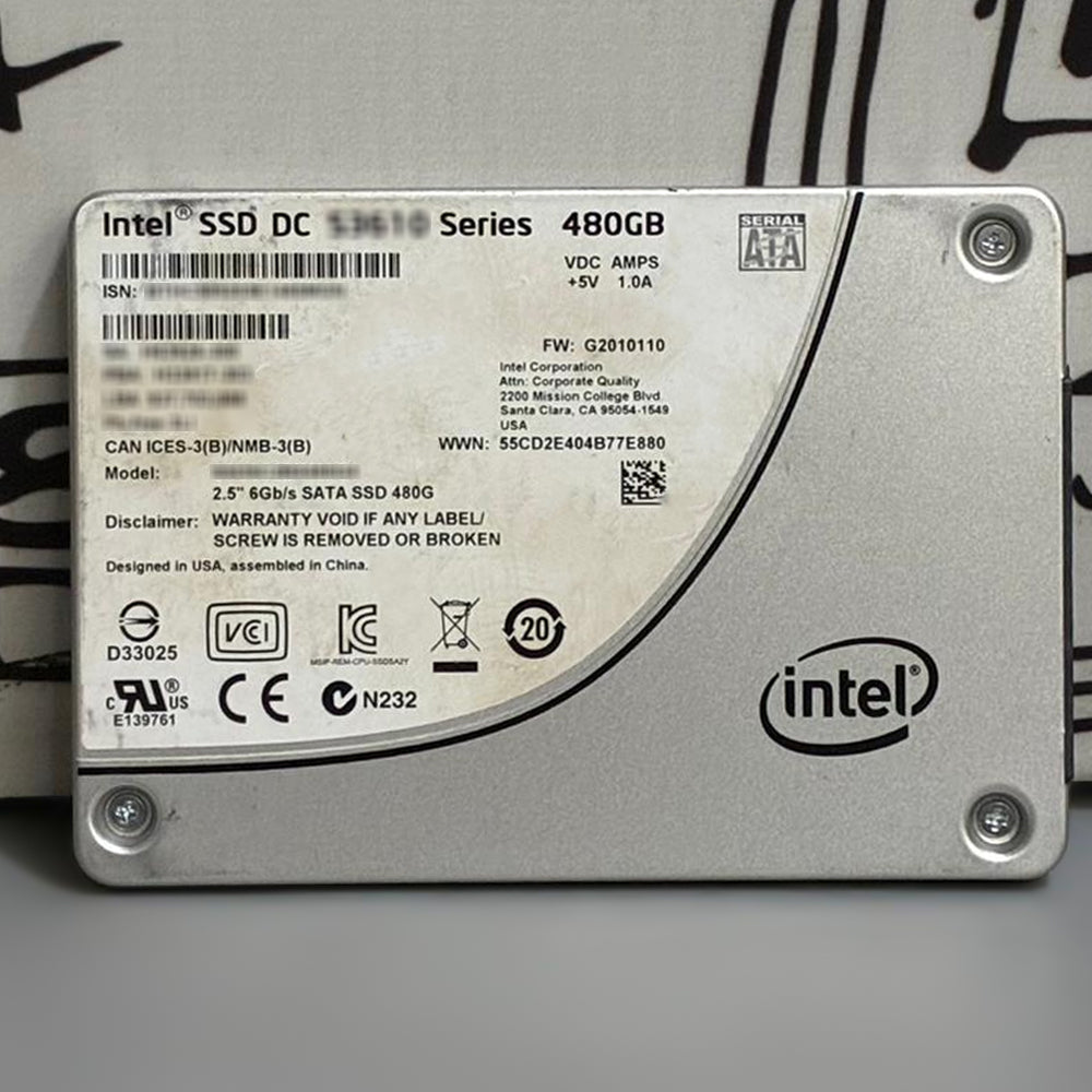 Intel 480GB SATA 2.5 Inch Internal SSD (Original Used)