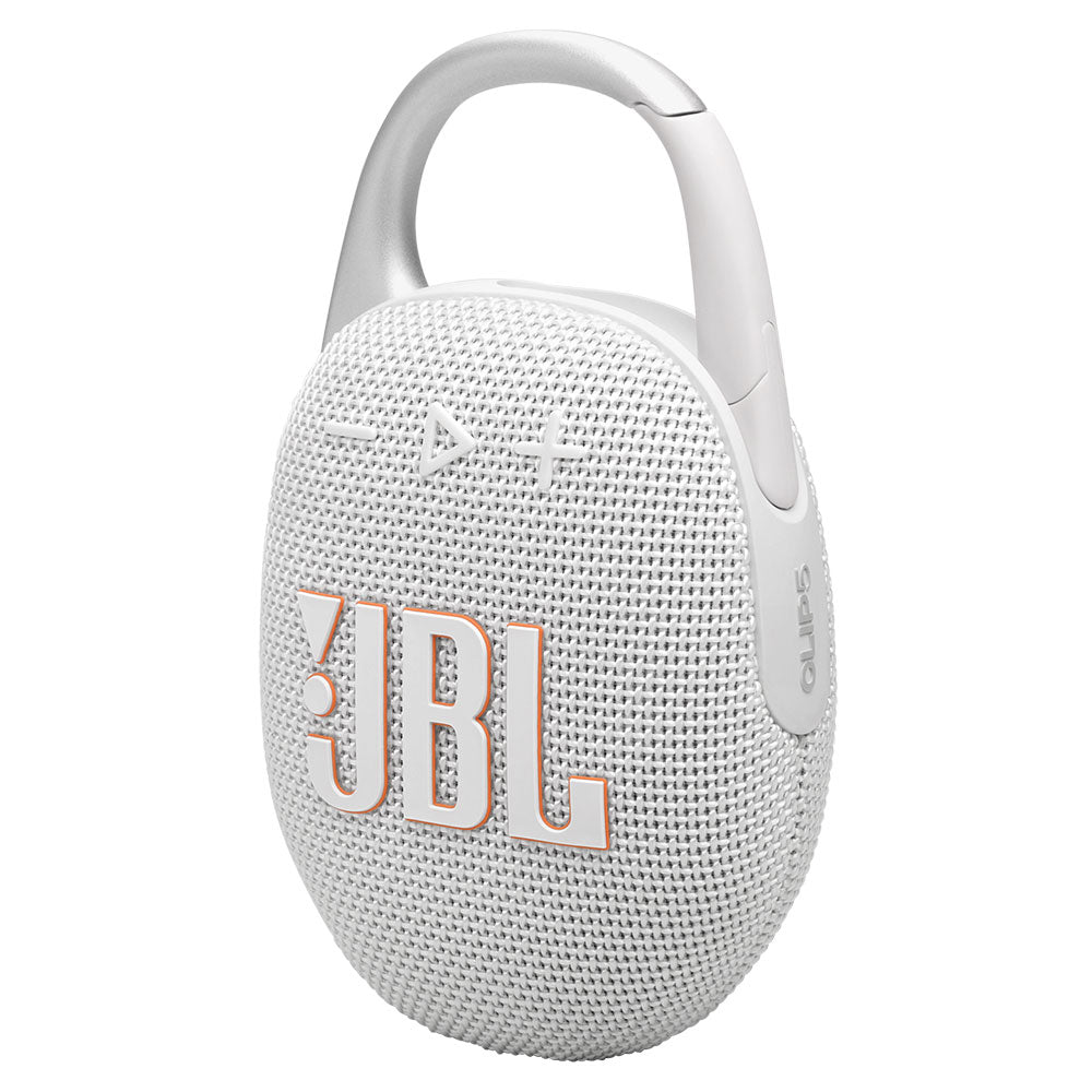 JBL Clip 5 Waterproof Portable Speaker - White