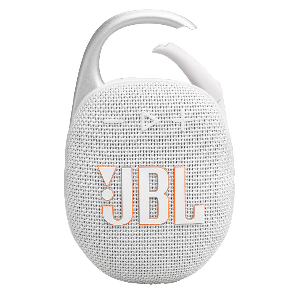 JBL Clip 5 Waterproof Portable Bluetooth Speaker - White