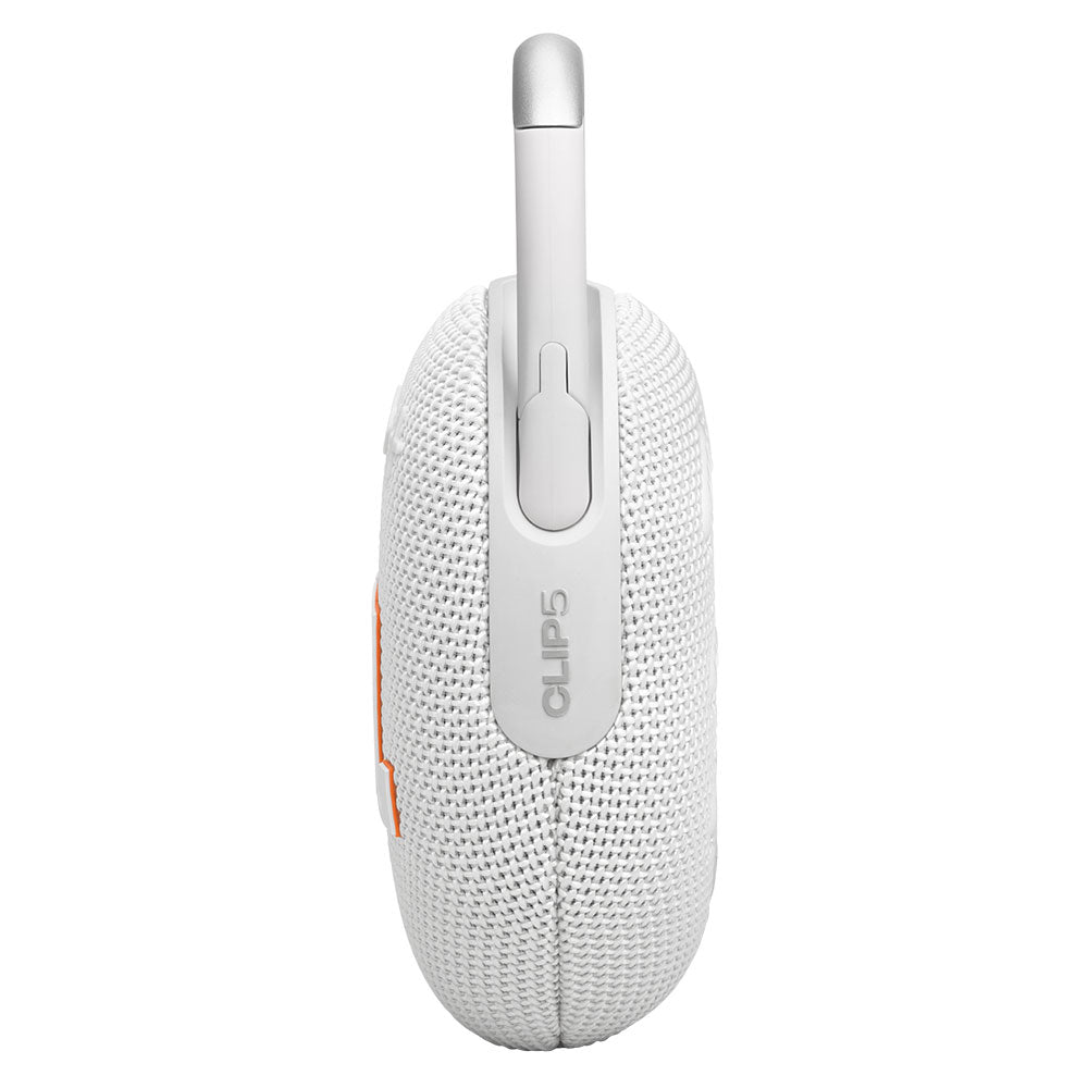 JBL Clip 5 Portable Bluetooth Speaker - White