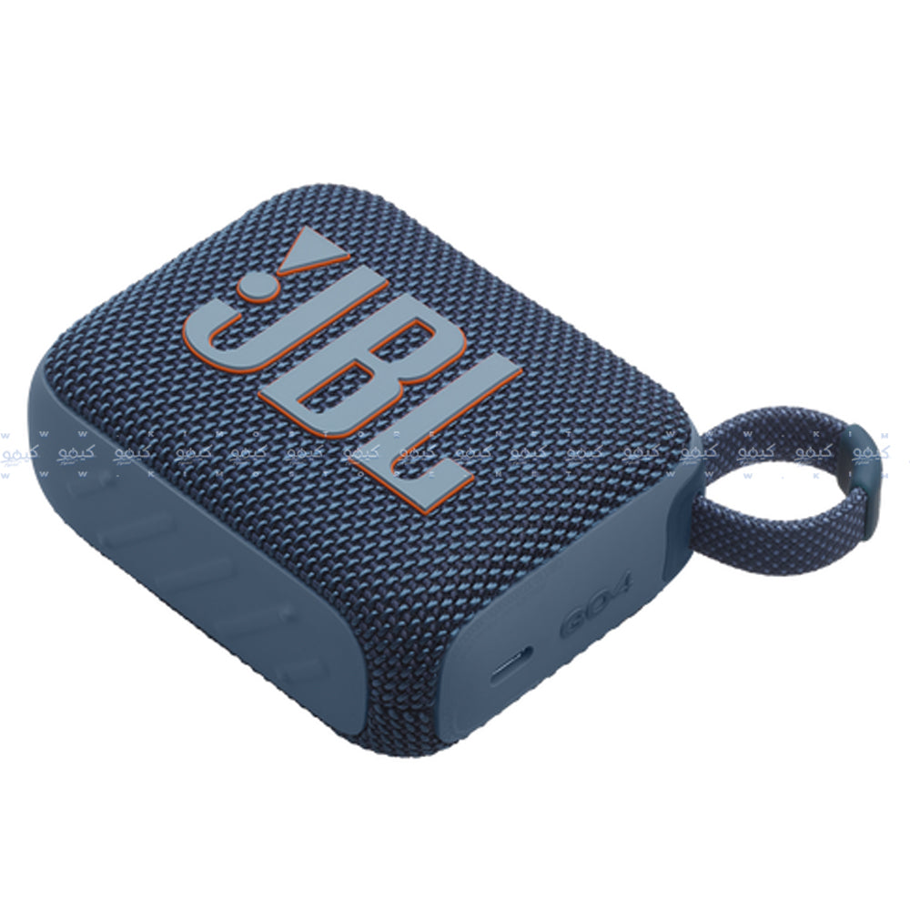 سبيكر بلوتوث متنقل جي بي إل مقاوم للماء Go 4 (ضمان محلي) - أزرق 