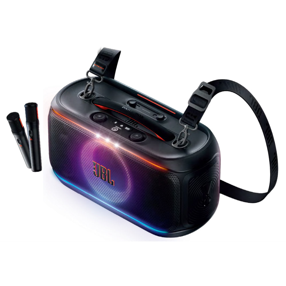 JBL PartyBox On-The-Go2 Portable Bluetooth Speaker With Two Mic - Black