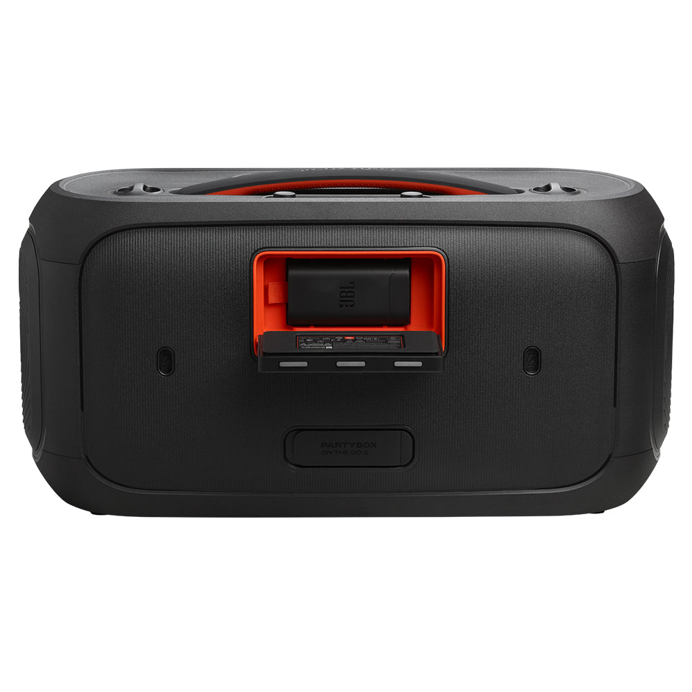 JBL PartyBox On-The-Go2 Portable Bluetooth Speaker With Two Mic - Black