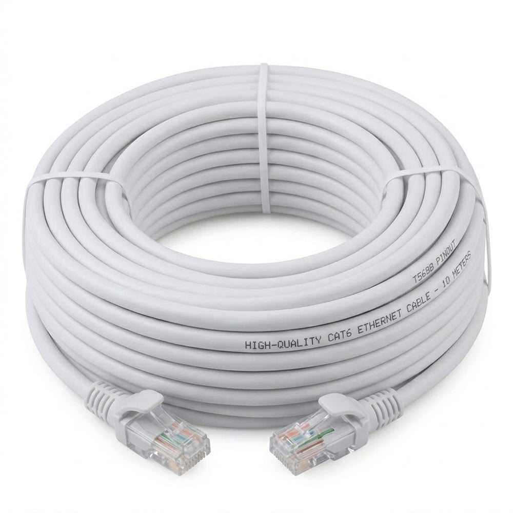 كابل نت وورك جي بي إن 15 متر Cat6 UTP - رمادي