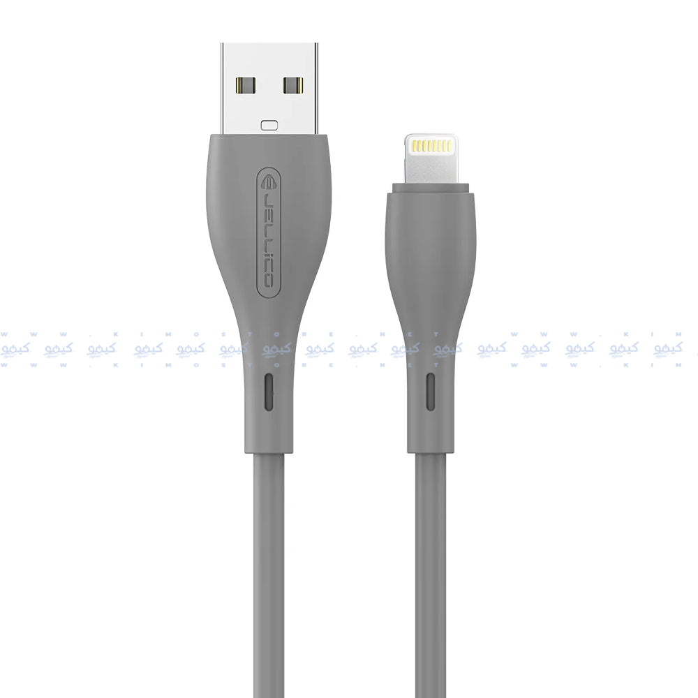 Jellico A14 USB To Lightning Cable 3.1A Fast Charging 1m - Gray