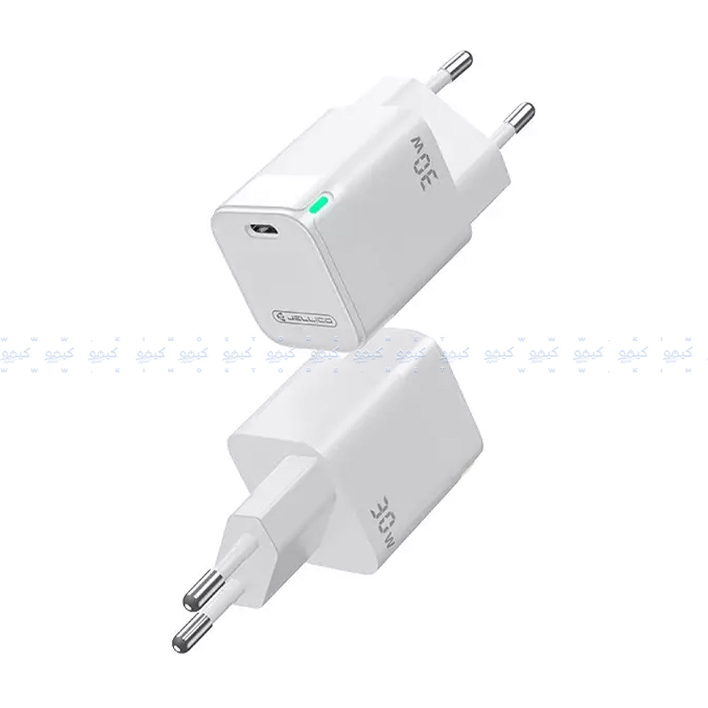 شاحن حائط جيليكو بمنفذ تايب سي بقوة 30 وات شحن سريع C43 - ابيض