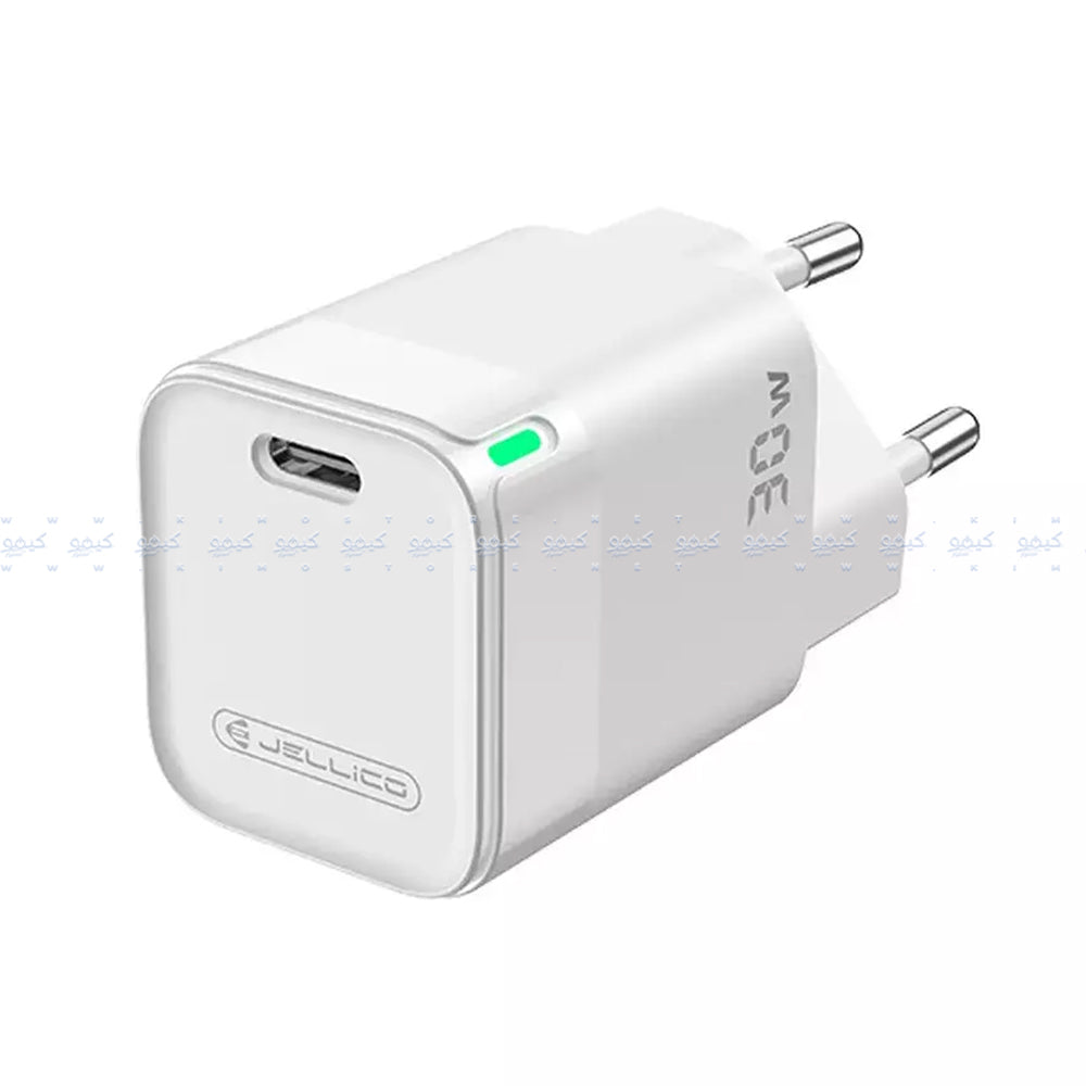 شاحن حائط جيليكو بمنفذ تايب سي بقوة 30 وات شحن سريع C43 - ابيض