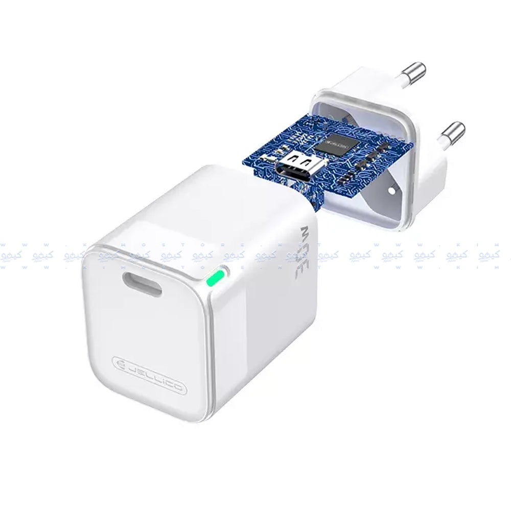 شاحن حائط جيليكو بمنفذ تايب سي بقوة 30 وات شحن سريع C43 - ابيض