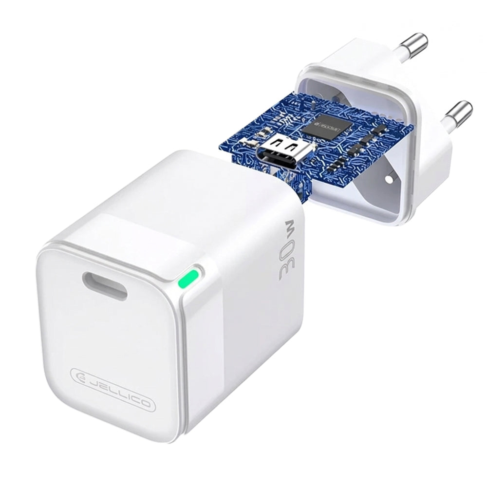Jellico C43 Wall Charger Type-C 30W Fast Charging - White