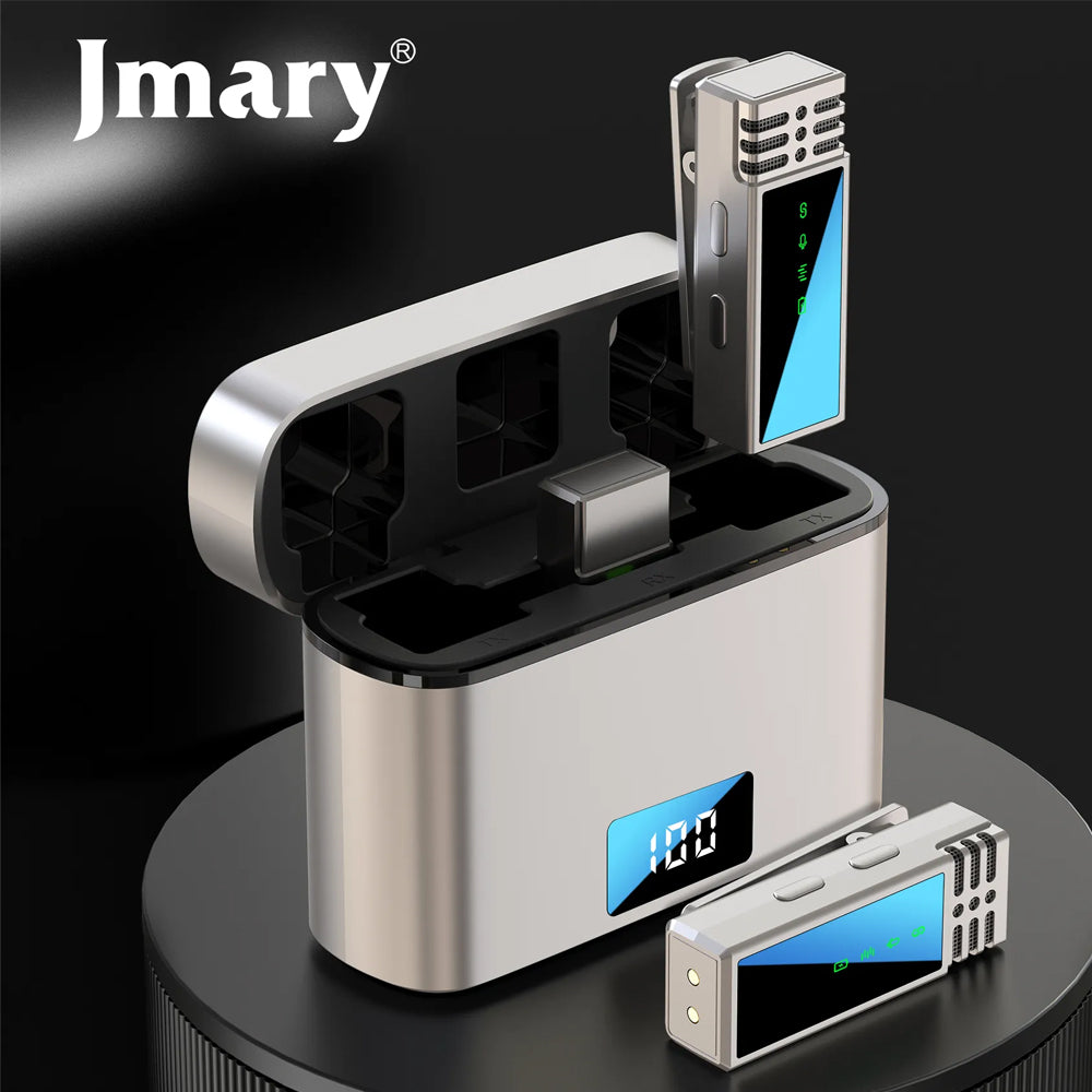 نظام ميكروفون جيه ماري لاسلكي ثنائي القناة 2.4 جيجاهرتز 