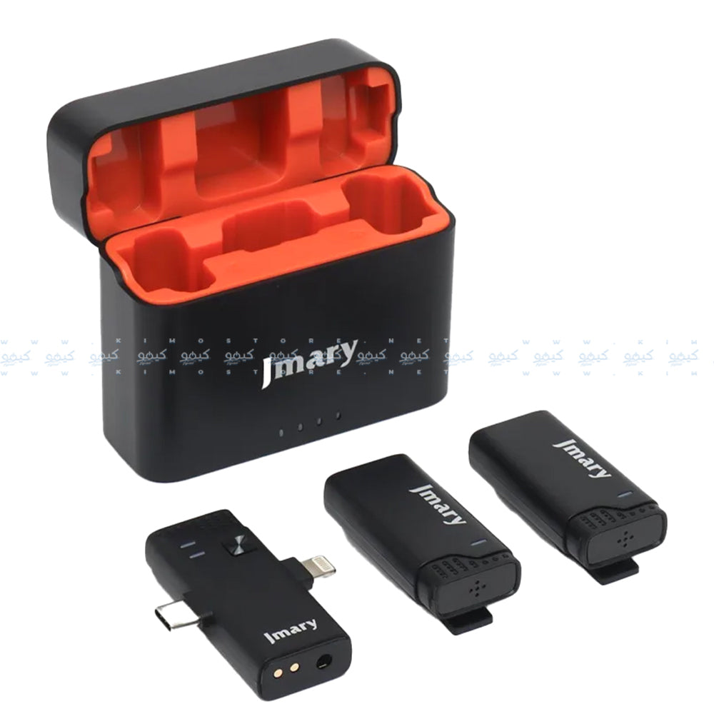 Jmary  Dual Channel Wireless Microphone System - Black