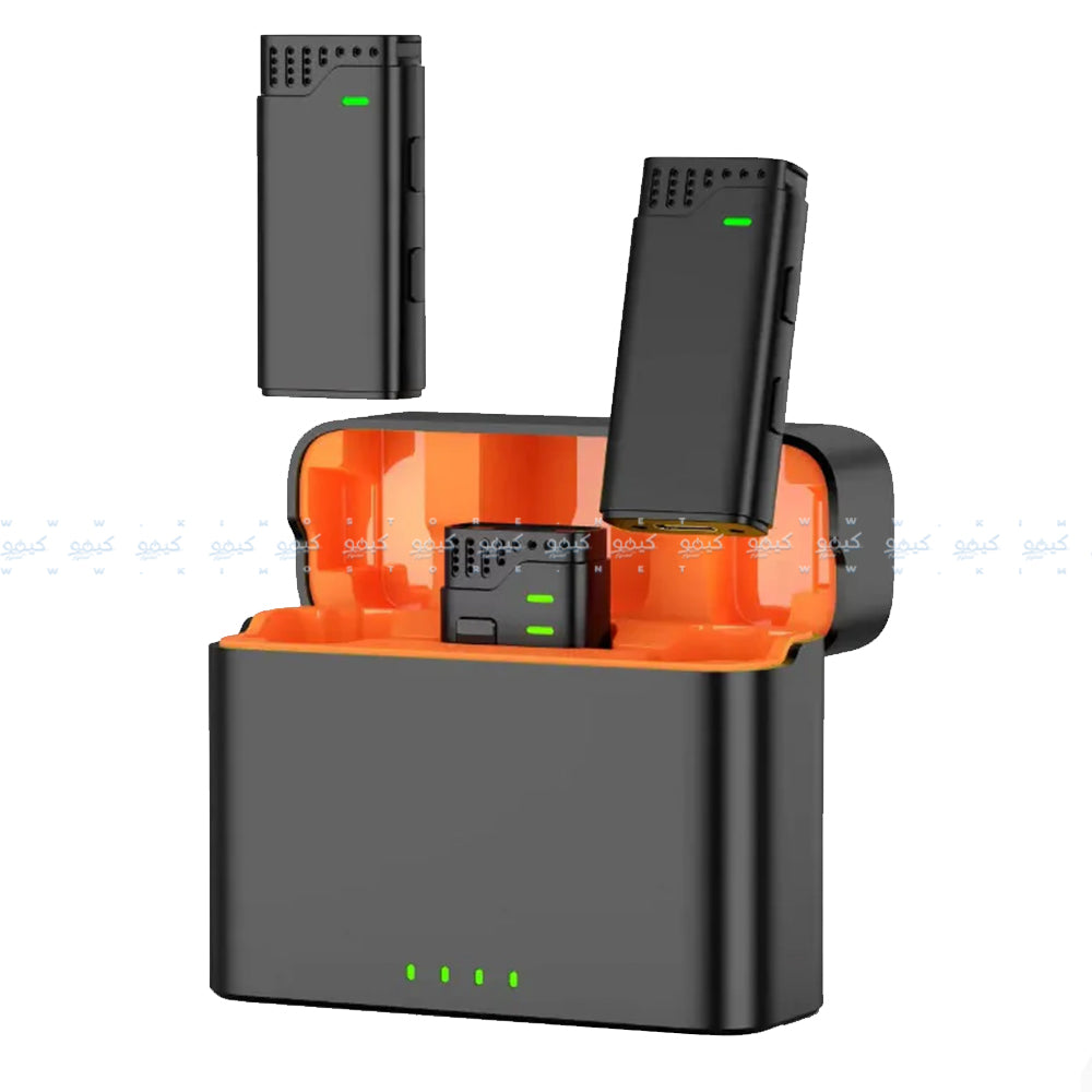 Jmary MW-16 3In1 2.4GHz Dual Channel Wireless Microphone System - Black