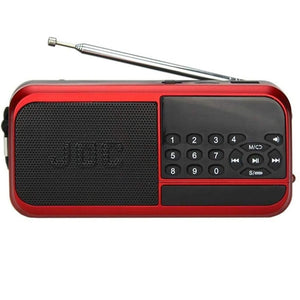 Joc H798BT Portable Radio Speaker - Red