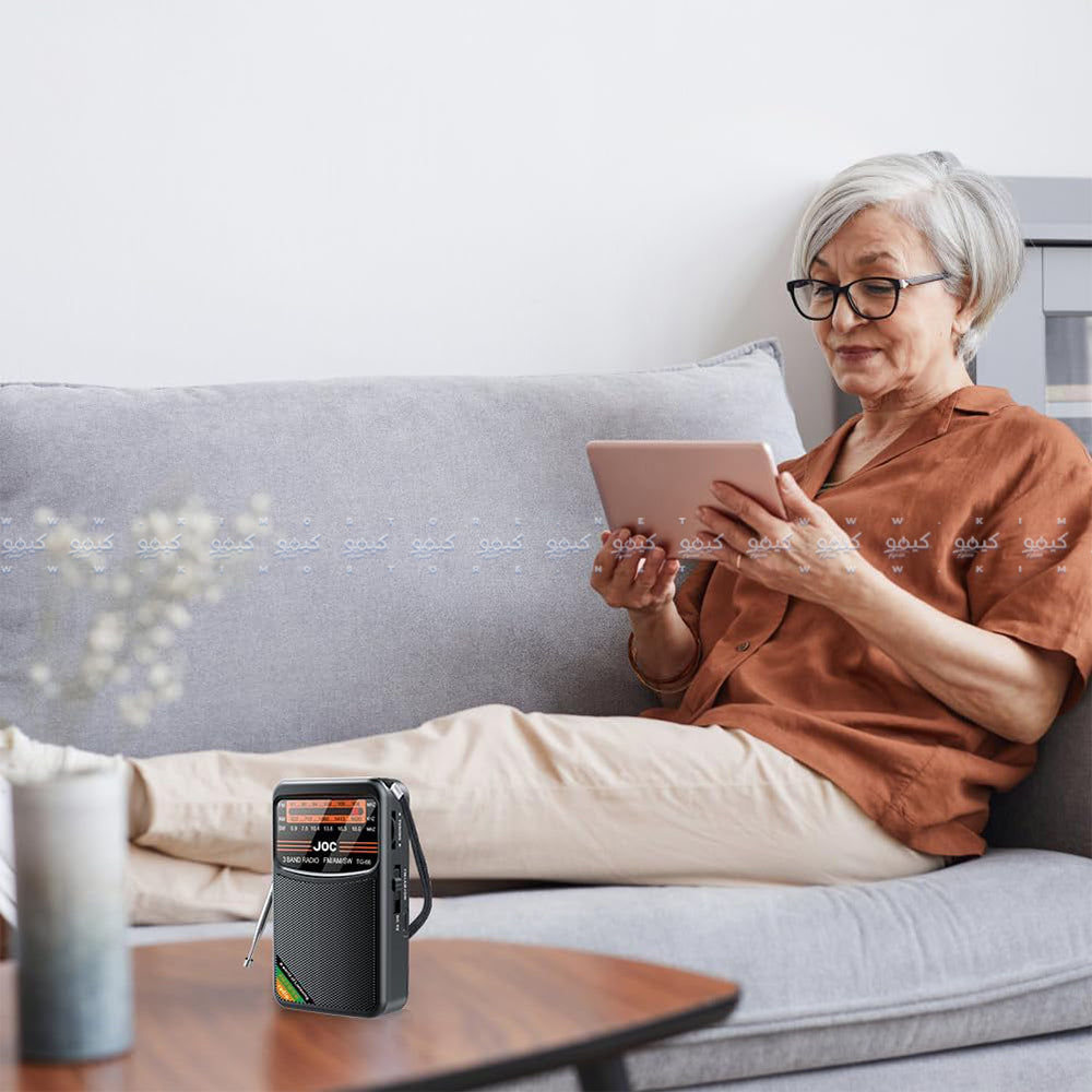 سبيكر راديو بوكيت جوك قابل للشحن TG-66 - أسود