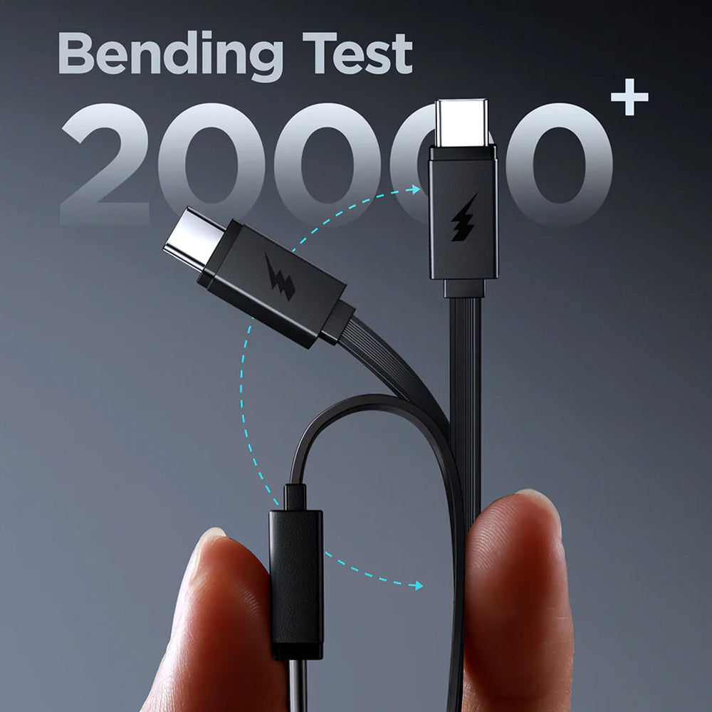 باور بانك جوي روم منفذ تايب سي 22.5 وات 10000 مللي أمبير كابل تايب سي قابل للسحب مدمج Elva Series JR-PR1 Mini - اسود 