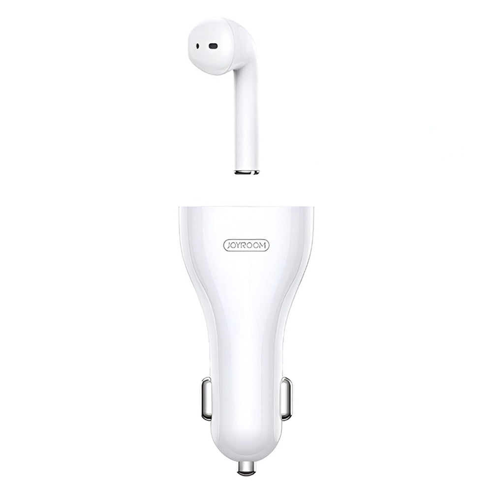 Joyroom JR-CP1 Car Charger USB + Wireless Earbud 2.4A Fast Charging