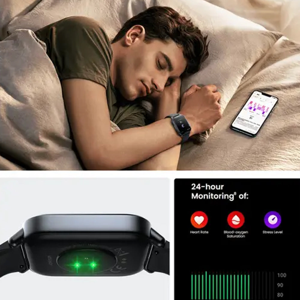 ساعة سمارت جوي رووم JR-FT3S هيكل رمادي مع سوار سيليكون رمادي