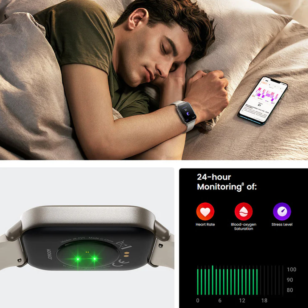 Joyroom JR-FT3S Smart Watch Space Grey Case With Space Grey Silicone Strap