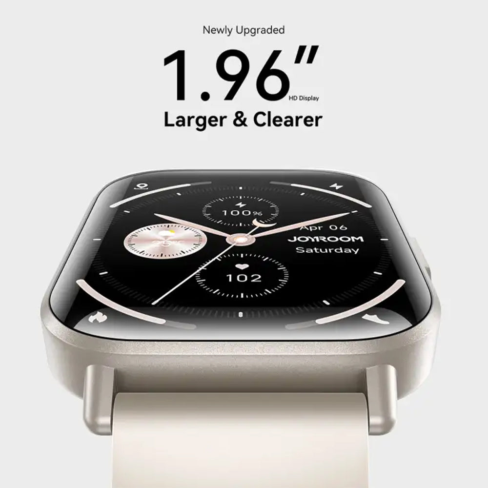 Joyroom JR-FT3S Smart Watch Titanium Case With Gray Silicone Strap