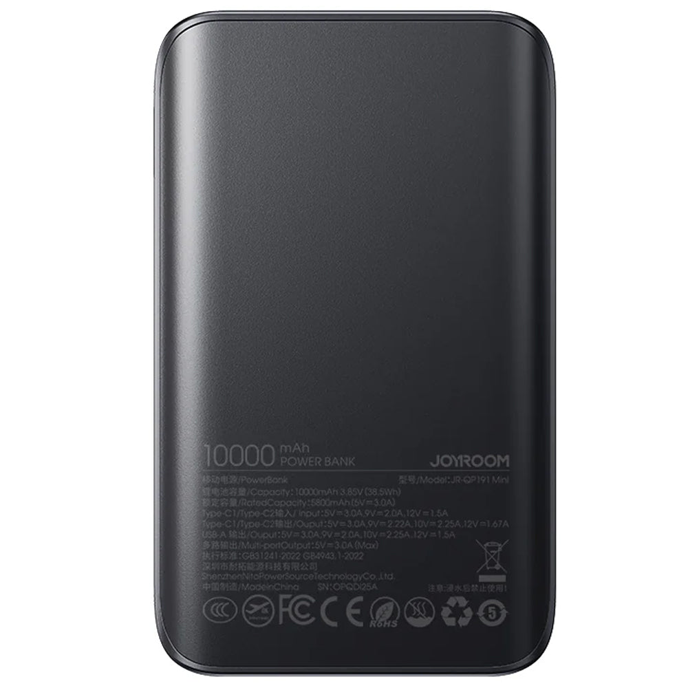 JOYROOM JR-QP191 Mini 22.5W Power Bank 10000mAh