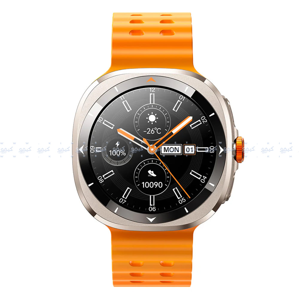 Joyroom Venture Series JR-FV2 Smart Watch Silver Case With Vitality Orange 