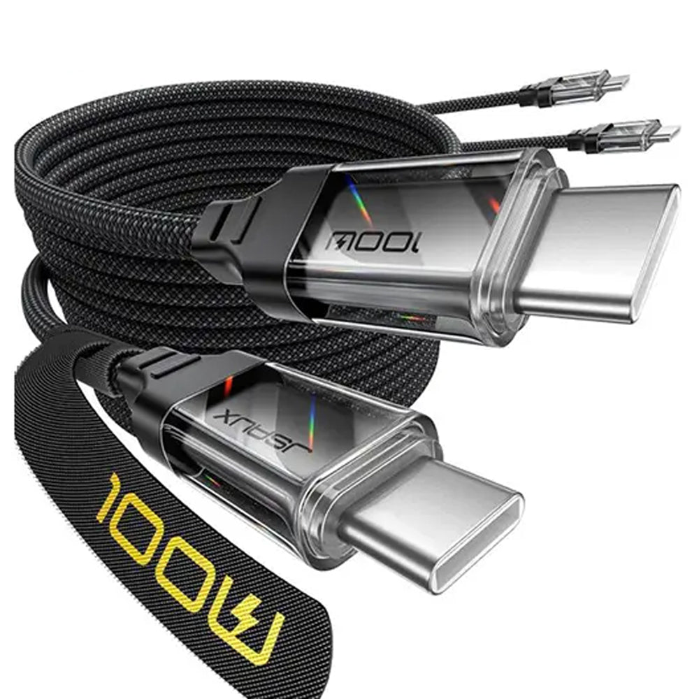 Jsaux CC0057 Type-C To Type-C Cable 100W Fast Charging 2m - Black