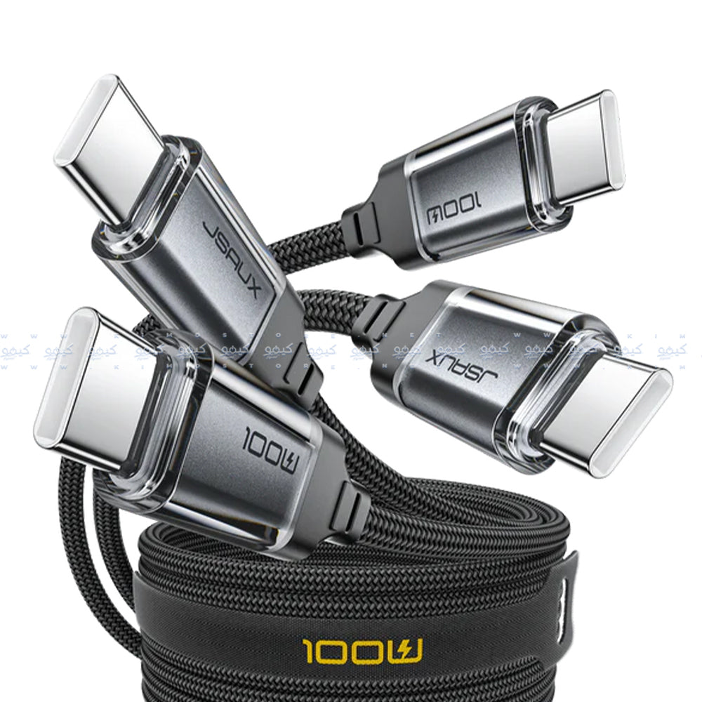 Jsaux CC0057 Type-C To Type-C Cable 100W Fast Charging 2m - Black