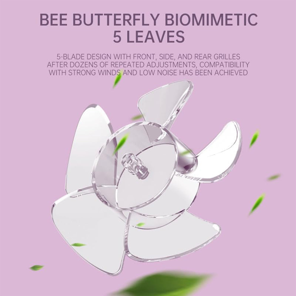 مروحة صغيرة محمولة قابله للشحن مع حامل للهاتف KLW-F8