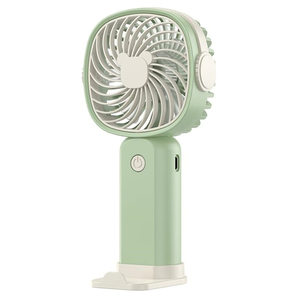 KLW-F8 Rechargeable Portable Handheld Mini Fan With Phone Holder 