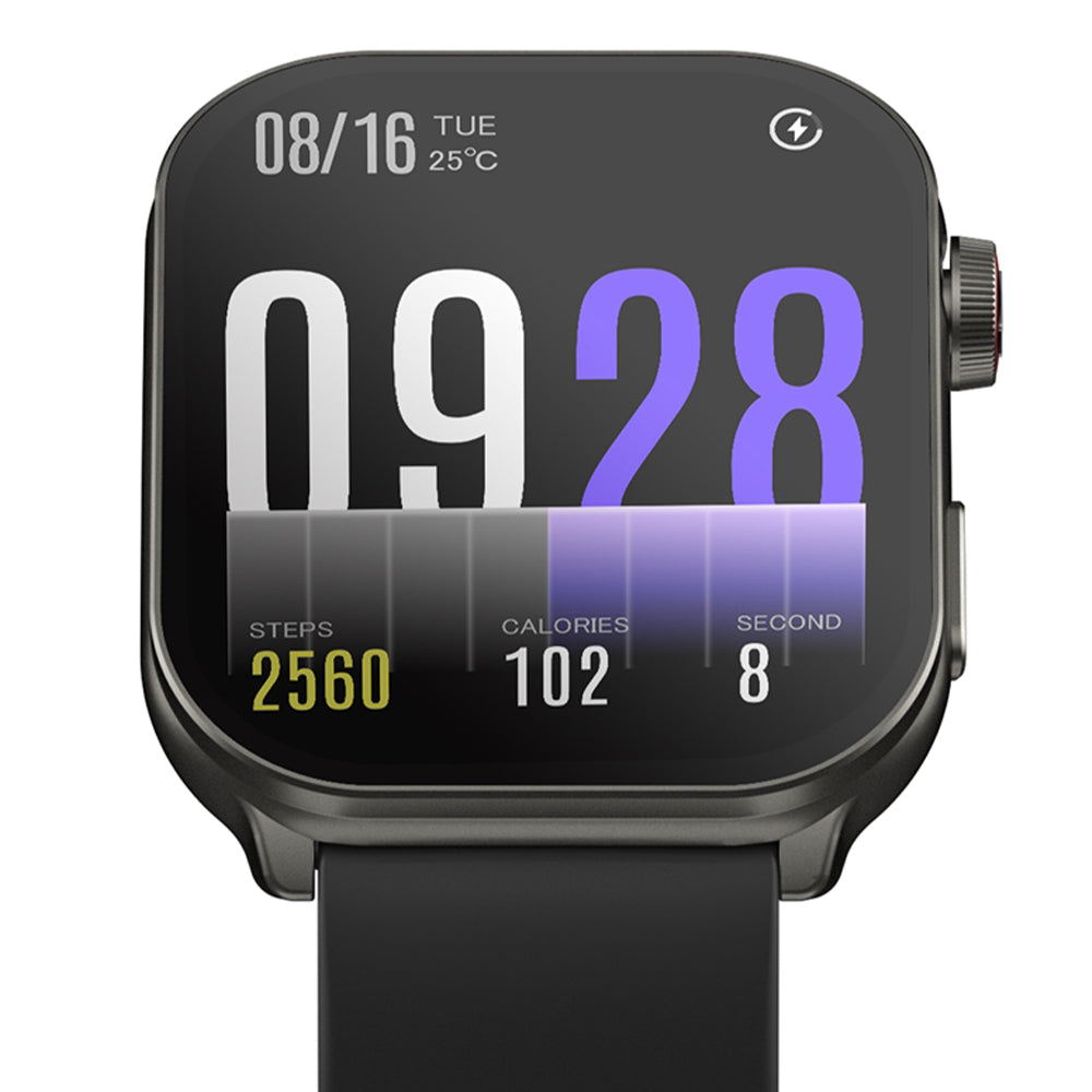 Kieslect Balancs Note Smart Watch Black Case With Black Silicone Strap