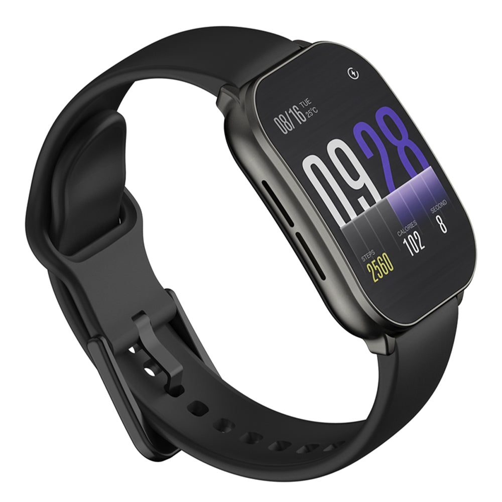 Kieslect Balancs Note Smart Watch Black Case With Black Silicone Strap