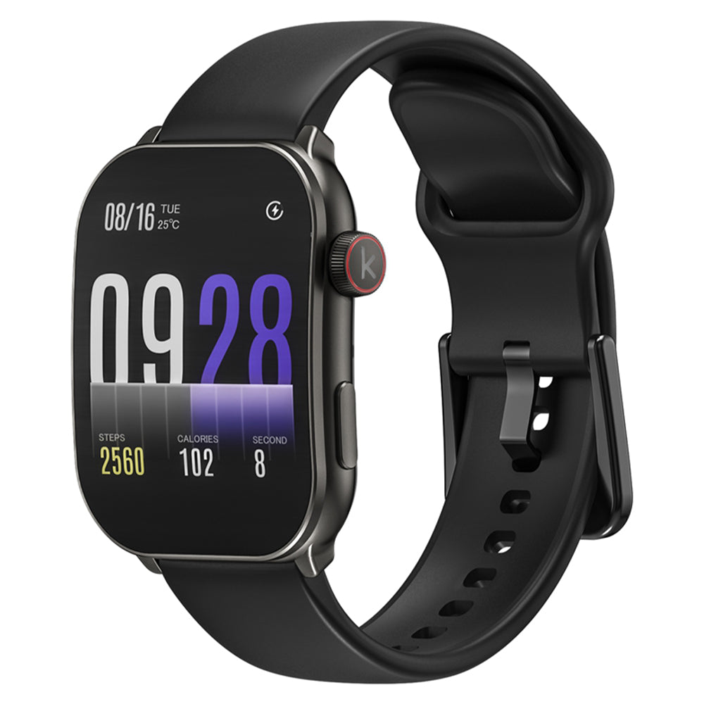 Kieslect Balancs Note Smart Watch Black Case With Black Silicone Strap