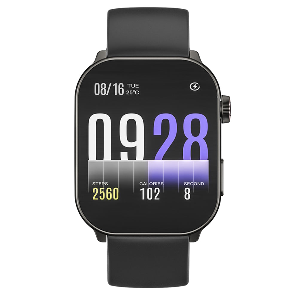 Kieslect Balancs Note Smart Watch Black Case With Black Silicone Strap