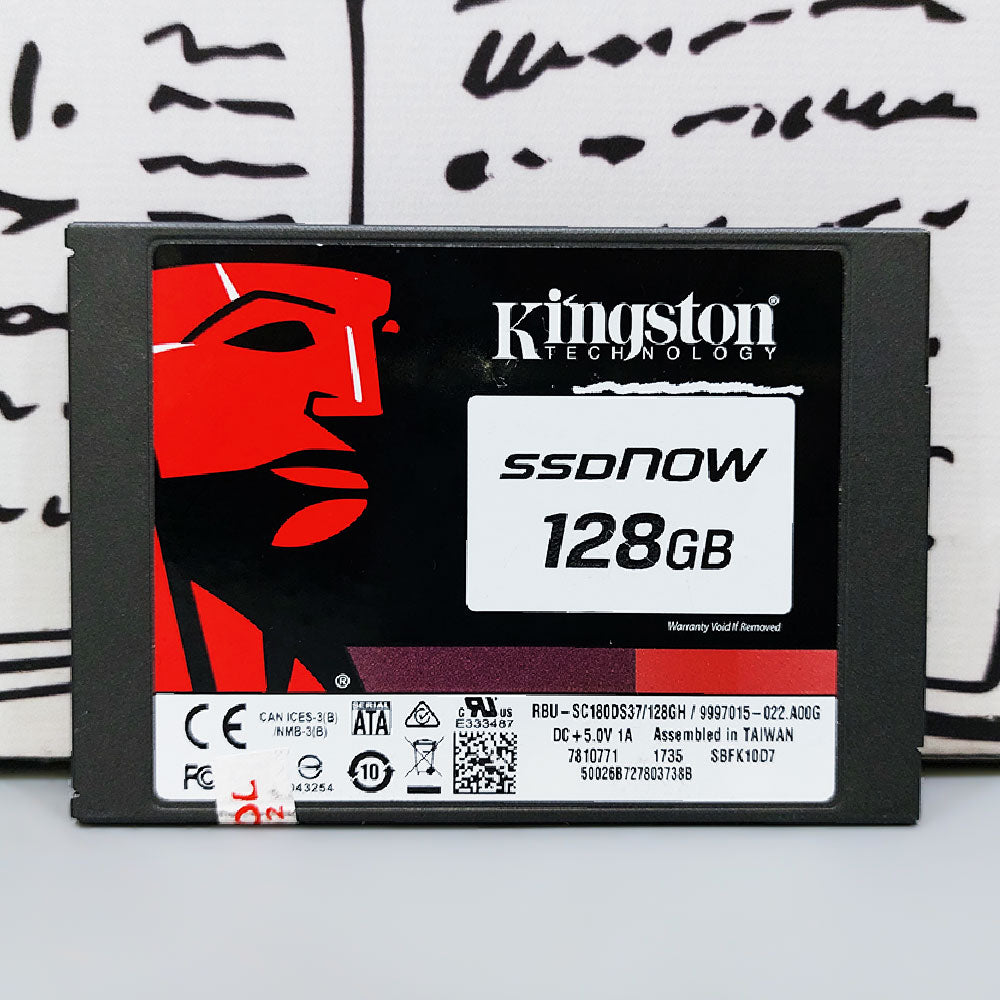 هارد درايف SSD كينجستون 128 جيجابايت ساتا 2.5 بوصة داخلي (استعمال خارج)