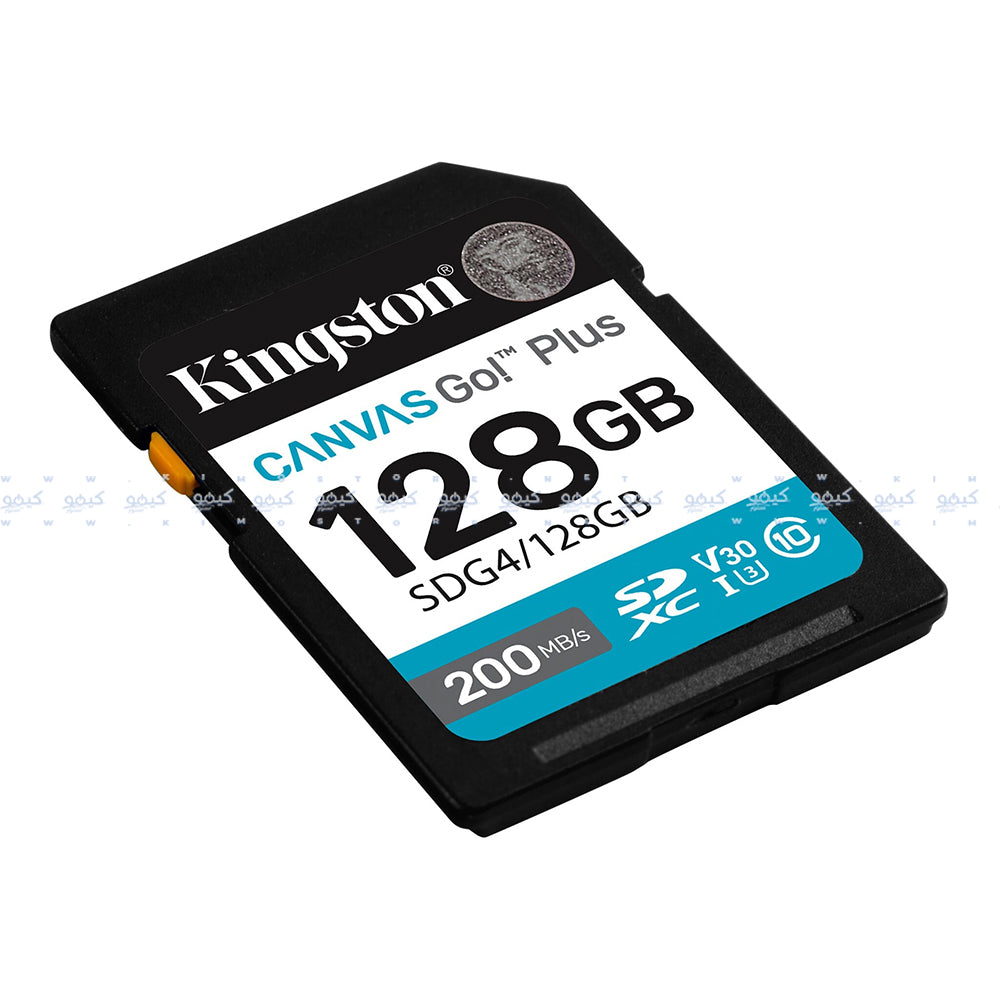 ميمورى كارد كينجستون 128 جيجابايت Canvas Go Plus SDG4 Class 10 Micro SD