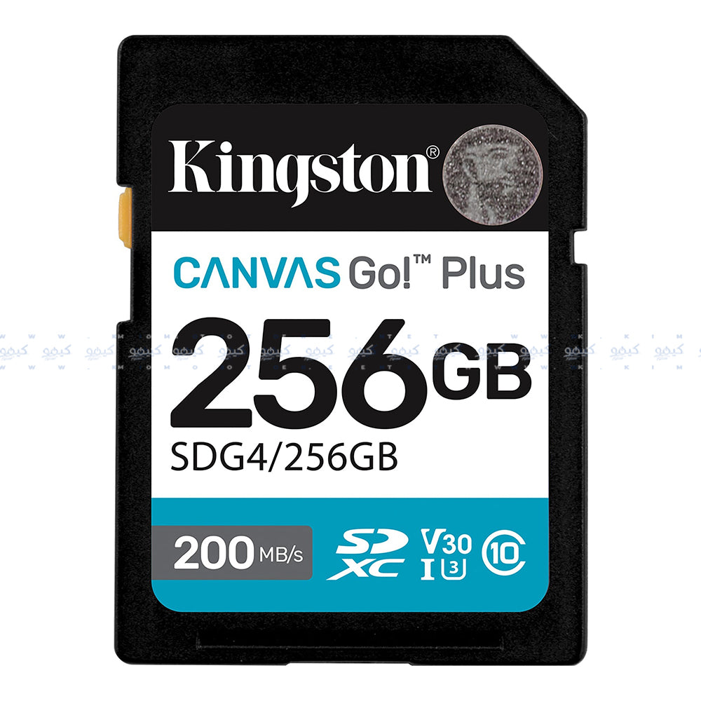 Kingston Canvas Go Plus SDG4 256GB Class 10 Micro SD Memory Card