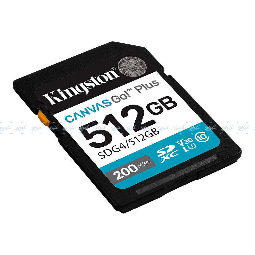 ميمورى كارد كينجستون 512 جيجابايت Canvas Go Plus SDG4 Class 10 Micro SD