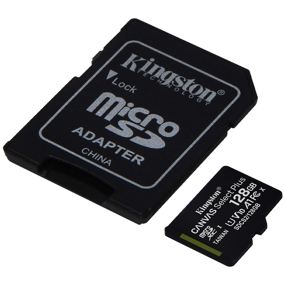 Kingston Canvas Select Plus 128GB Class 10 Micro SD Memory Card