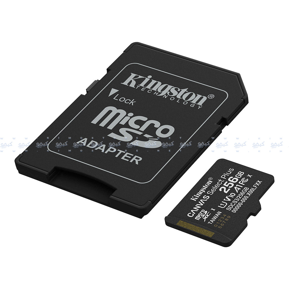Kingston Canvas Select Plus SDCS3 256GB Class 10 Micro SD Memory Card