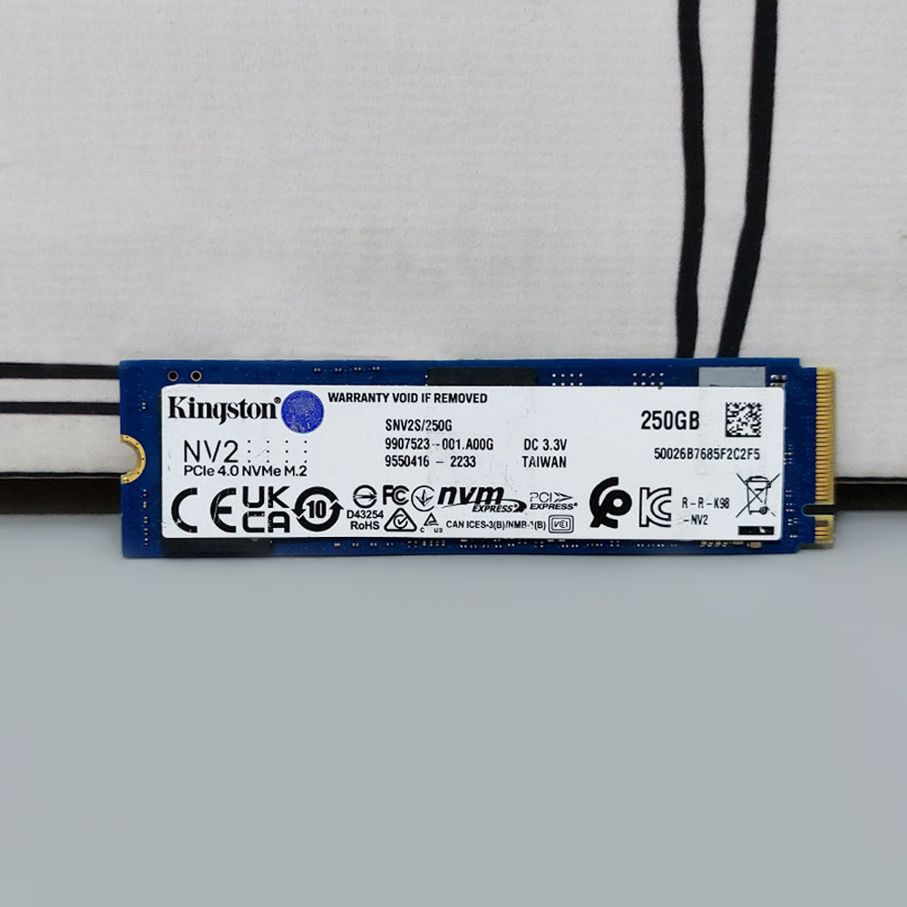 هارد درايف كينجستون 250 جيجابايت M.2 SSD NVMe PCIe (استعمال)