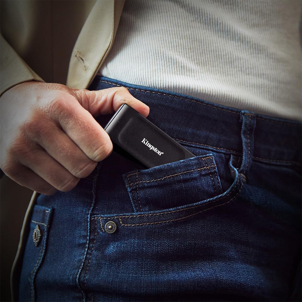 Kingston XS1000 1TB Portable External SSD Drive - Black