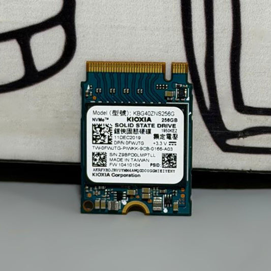 Kioxia KBG40ZNS 256GB NVMe PCIe M.2 2230 SSD (Original Used)