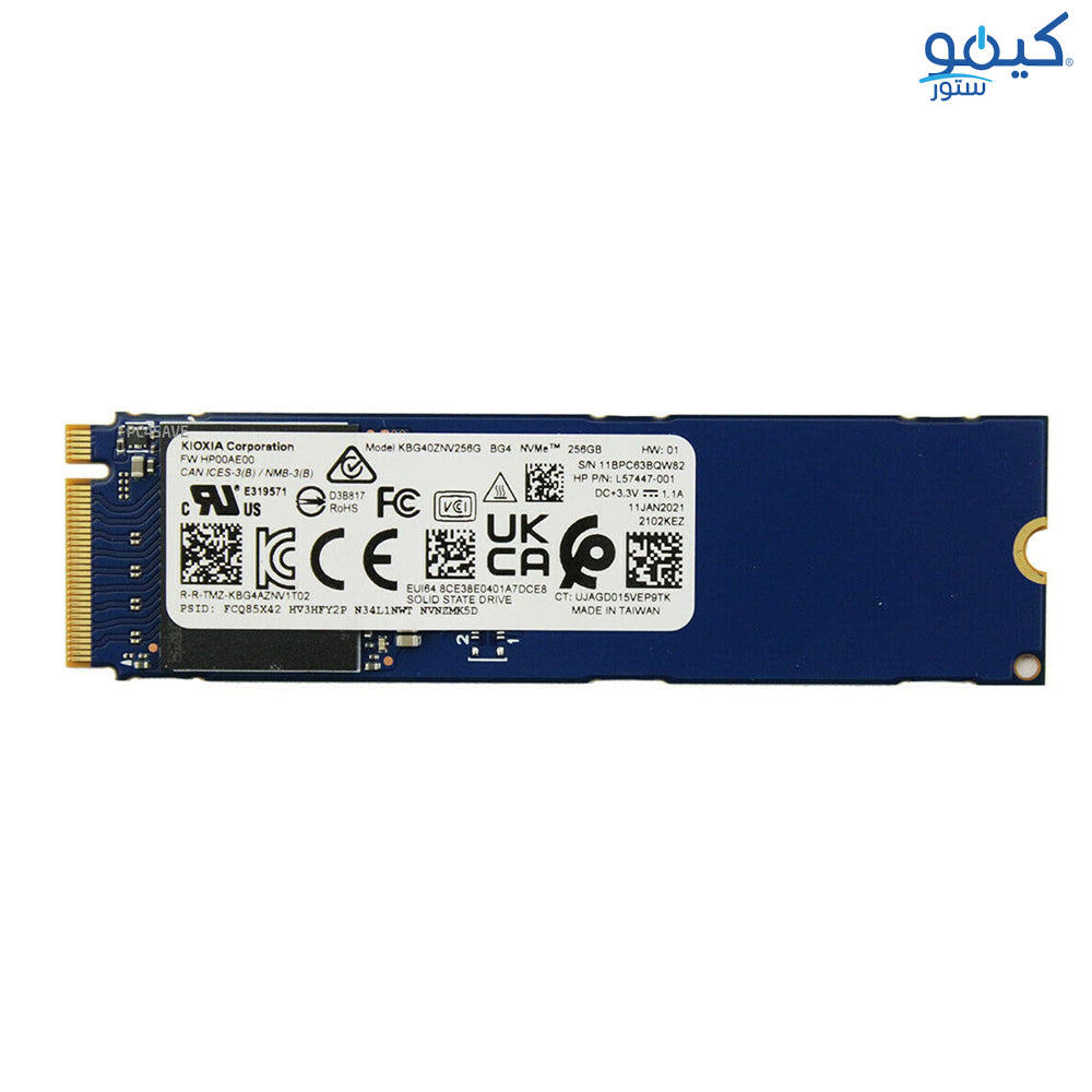 Kioxia KBG40ZNV 256GB NVMe 2280 PCIe M.2 SSD (Original Used)