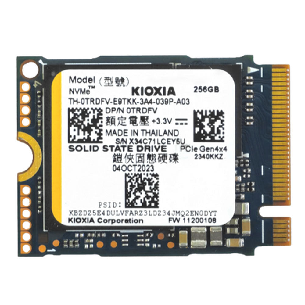 هارد درايف كيوكسيا 256 جيجابايت KBG5AZNS256G NVMe PCIe M.2 2230 SSD (استعمال خارج)