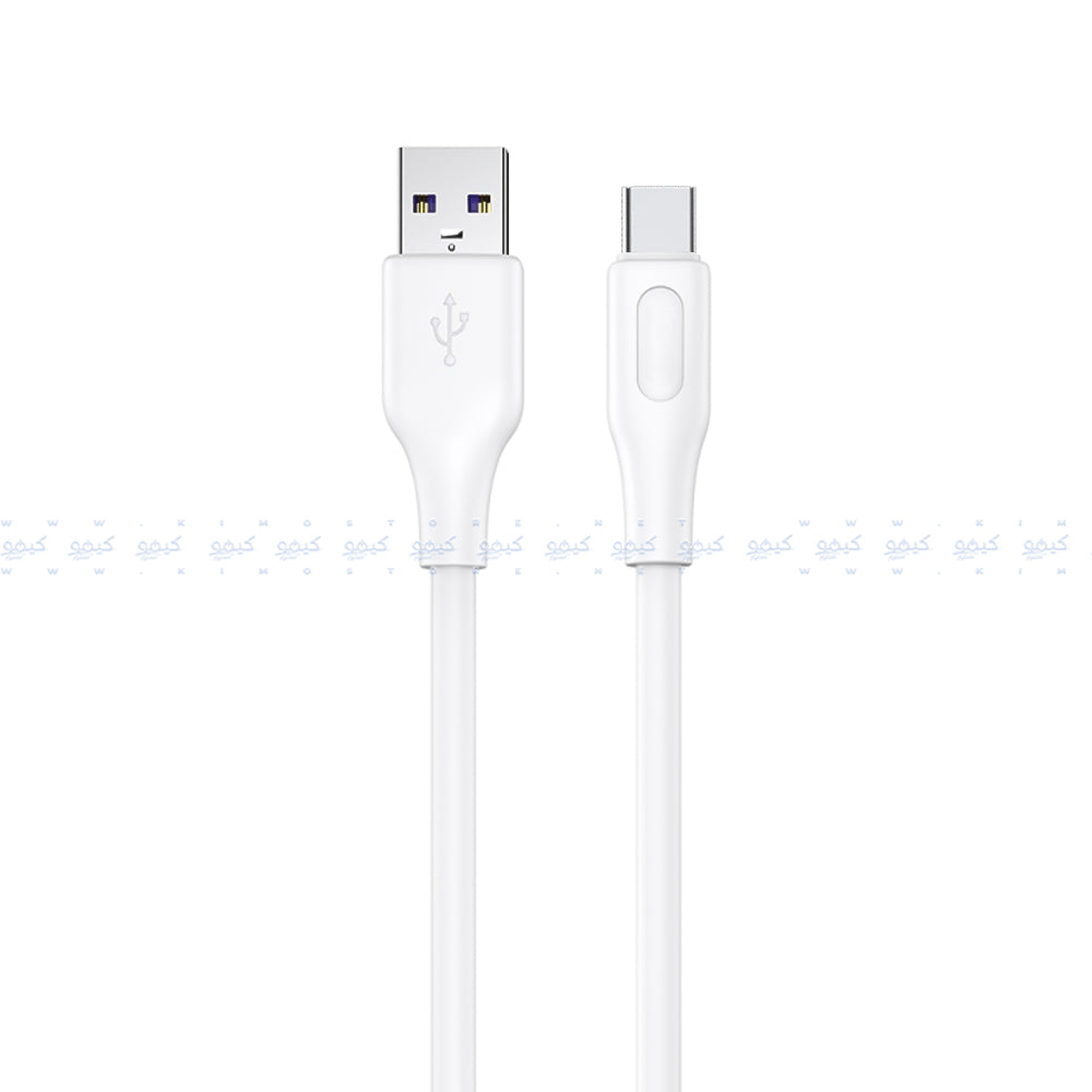 Kivee Basike CT12-1C USB To Type-C Cable 6A 120W Fast Charging 1m - White