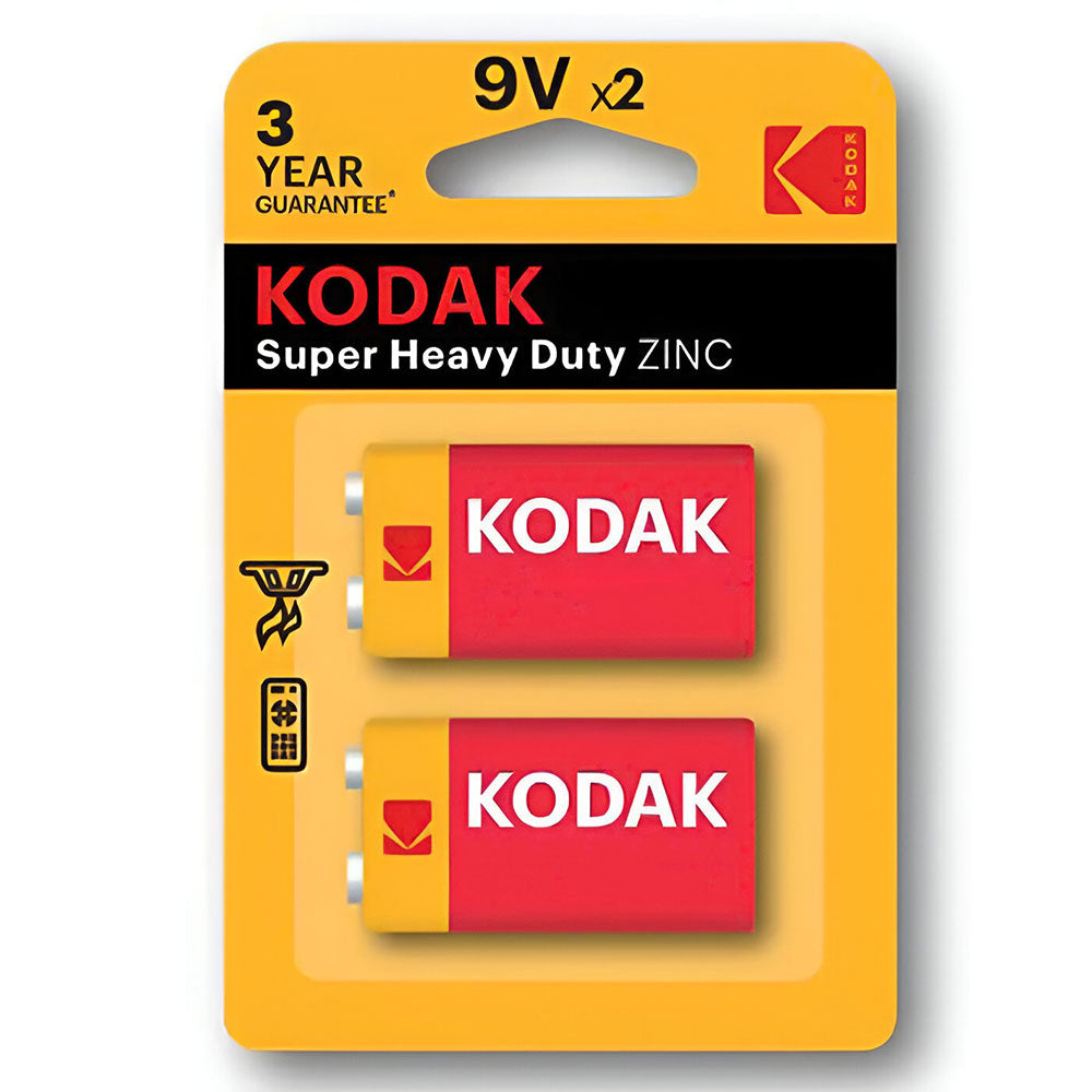 Kodak 9V Zinc Battery x2