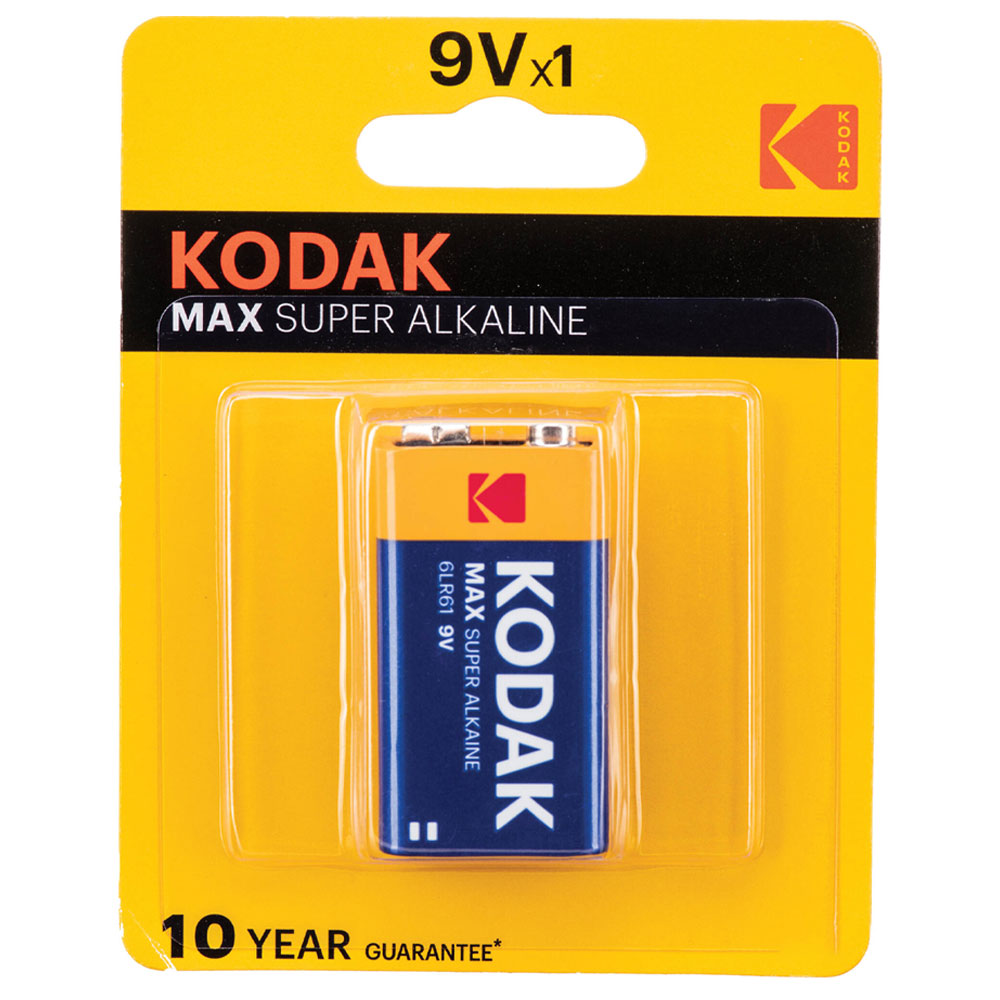 Kodak Max Super Alkaline 9V Battery